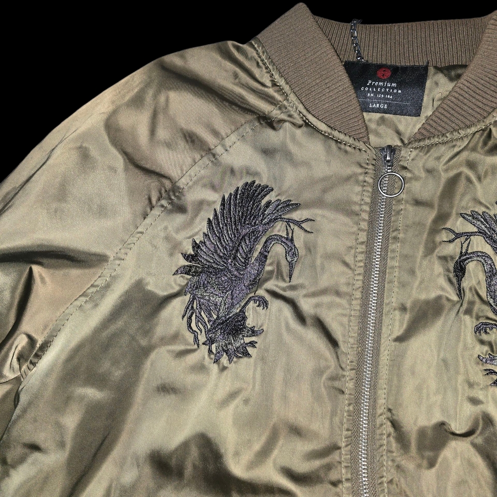 Premium Collection Olive Jacket Embroidered - Picture 2 of 5